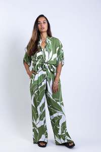 White Heliconia Garden Grace Pant