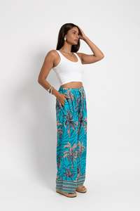 Ladies: Teal Te Vene Grace Pant