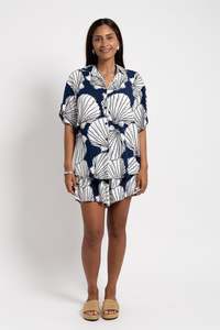Ladies: Navy Sun Scarlett Shirt