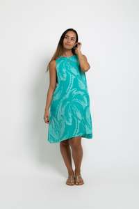 Ladies: Aqua Jade Coconut Swell Mini Mere Maxi Dress