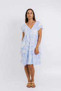 Ladies: Blue Coconut Swell Pauline V Neck Dress