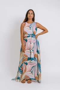 Ladies: Summer Sunset Breeze Mere Maxi Dress