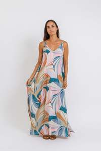 Ladies: Summer Sunset Breeze Maria Maxi Dress