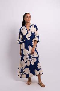 Ladies: Navy Ivory Tina Mumu