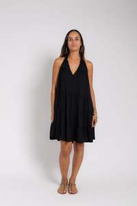 Dresses Ladies: Black Light Weight Mini Dress