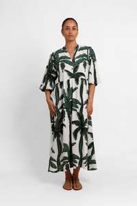 White Coco Palm Tina Mumu