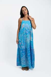 Ladies: Blue Parrot Fish Rama Maxi