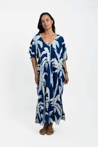Ladies: Blue Moana Coco Palms Mana Kaftan