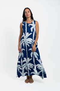 Ladies: Blue Moana Coco Palms Mere Midi Dress