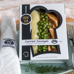 Products: Curried Sausages – Manly Park Kitchen