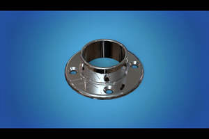 Ski pole base no pin