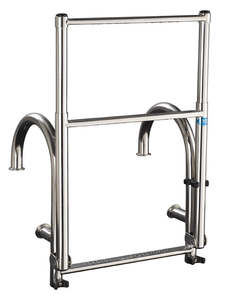 Boating Accesories: Stainless Steel Buccaneer telescopic ladder 325mm