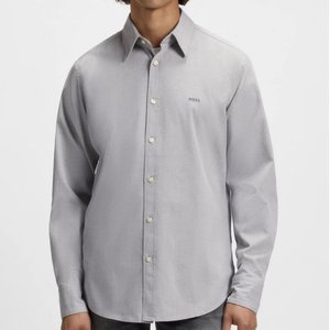 Stretch Cotton Dobby Shirt - Man to Man