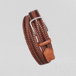 Products: Robert Charles Woven Leather Belt - Man to Man