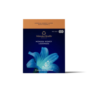 Nz 15 Gst: Manuka Honey Lemon & Ginger Lozenges with Vitamin C NZ