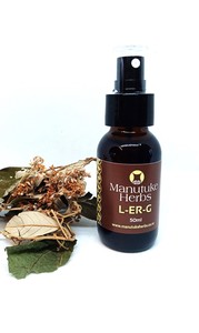 Products: L-ER-G 50ml oral spray - suitable for hayfever and sinus - Manutuke Herbs