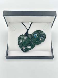 All Pounamu: Tiki Side Hanging Pounamu Necklace