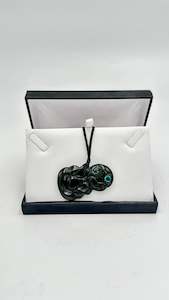 Tiki Side Hanging Pounamu Necklace