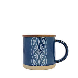 Navy Glazed Ceramic Mug- Moana Rd
