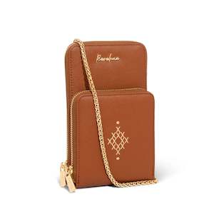 Handbags: Brown Rerehua Puawai Phone Bag