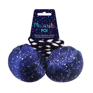 NZ Poi | Maori Patterened Fabric Matariki Inspired