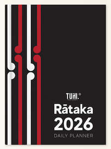2026 Rātaka Black Koru Tuhi Stationary