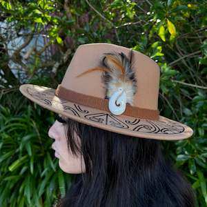 Potae Hat: Tan Fedora Hat