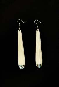 All Bone: Roimata Bone Earrings 85mm x 20mm