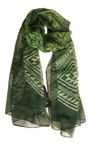 Easygift: Niho Olive Scarf- HardOut Kiwi
