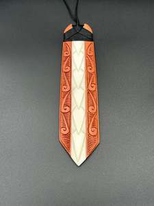 Toki Bone/Wood Necklace 145mm x 35mm