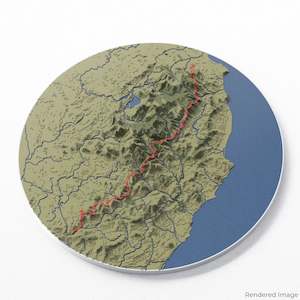 Wicklow Way 3D Map