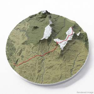 Mount Roraima Trek 3D Map