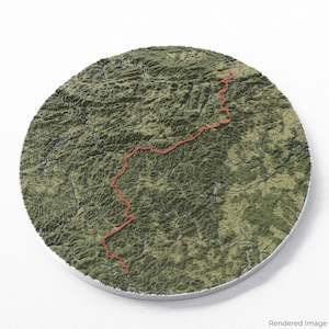 Rothaarsteig 3D Map