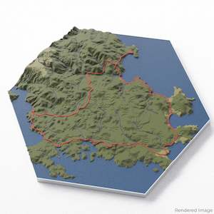 New Zealand: Rakiura Track 3D Map