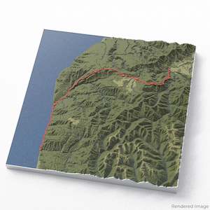 New Zealand: Heaphy Track 3D Map