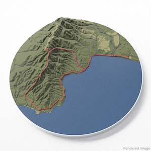 Hump Ridge Track 3D Map