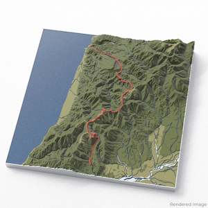 New Zealand: Paparoa Track 3D Map
