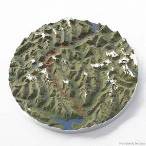 Milford Track 3D Map