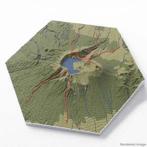 Mount Rinjani 3D Map