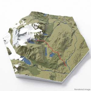 Laguna de los Tres 3D Map