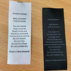 Activewear: Care Labels