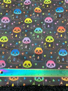 Faux Leather: Pandas - Faux Leather