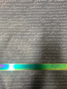 Faux Leather: Handwriting Grey - Faux Leather