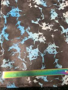 Faux Leather: Marble Blue Skies - Faux Leather