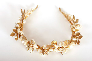 Products: Guilded Headband Margaret Wray Bridal Designer Wedding Dresses & Couture - Otago, NZ