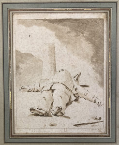 Products: abbé de Saint-Non after Giovanni Battista TiepoloPolichinelle couché1765 – Mariette Prints