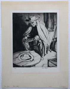 Products: Ernest Heber Thompson“Hace frio” (It's cold)1930s? – Mariette Prints