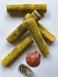 Prayer Flag, Tibetan/ Small - Marigold and Amber