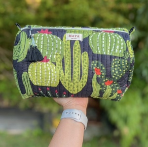 Cotton Purse, Cactus - Marigold and Amber