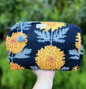Cotton Purse, Marigold Black - Marigold and Amber